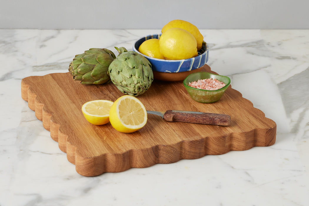 Scalloped Cutting Board, Large Square