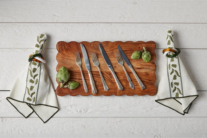 Scalloped Cutting Board, Medium Rectangle