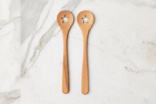 Euro Star Spoon Set, Beechwood