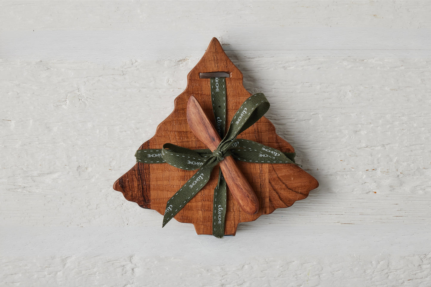 Mini Tree Board, Natural, Spruce Ribbon