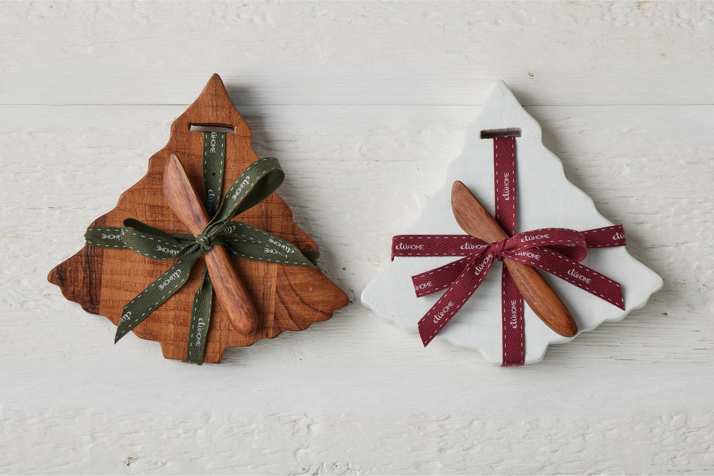 Mini Tree Board, Natural, Spruce Ribbon