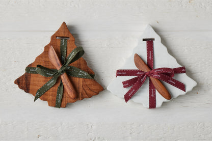 Mini Tree Board, Natural, Spruce Ribbon
