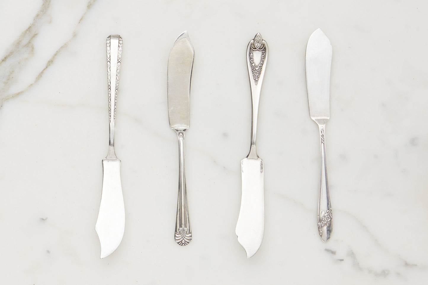 Found Silver Spreader, Set of 4