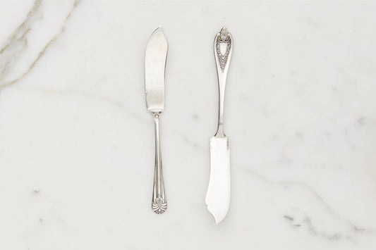 Found Silver Spreader, Set of 4