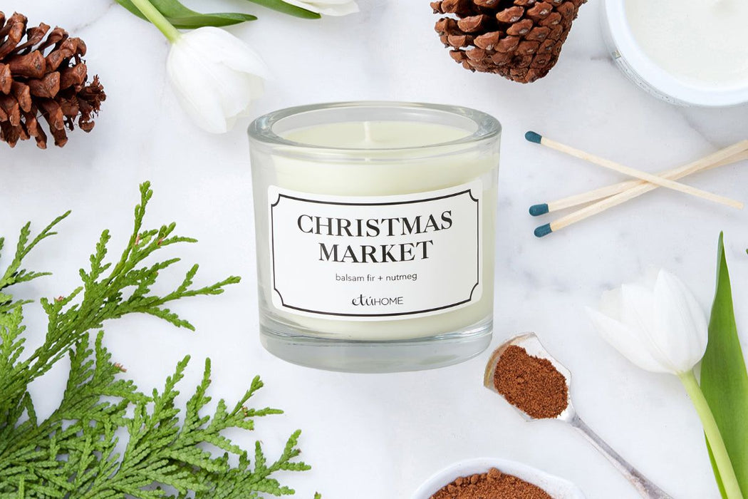 Christmas Market, Balsam Fir and Nutmeg Candle