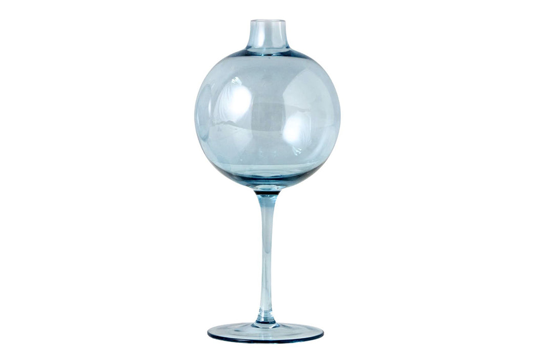 Denim Wine Glass Vase, Medium