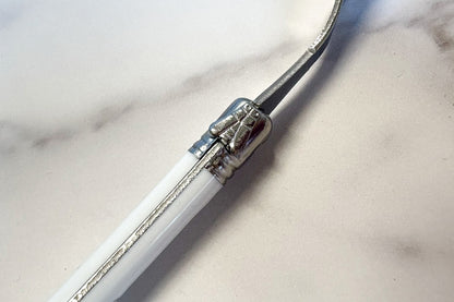 The Original French Laguiole Cheese Fork, White