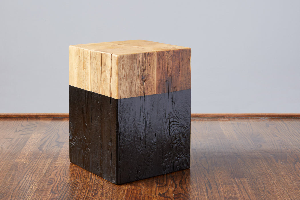 Square Mod Block Stool, Black