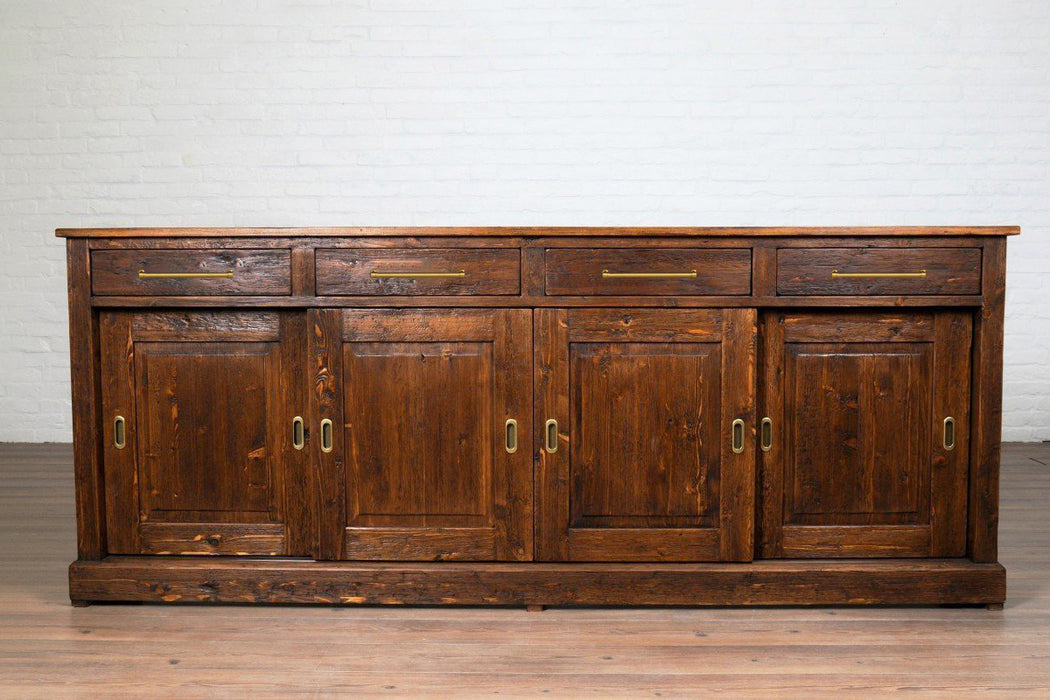 Saddle Parisian Sideboard, Wood Doors