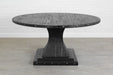 Camelot Pedestal Round Table, Black