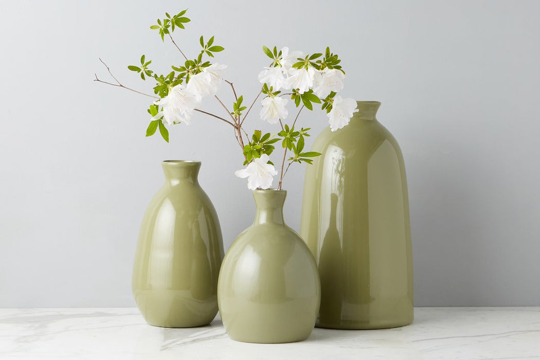 etúHOME Sage Artisanal Vase, Medium -3