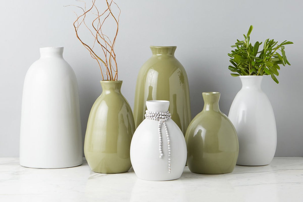 etúHOME Sage Artisanal Vase, Medium -4