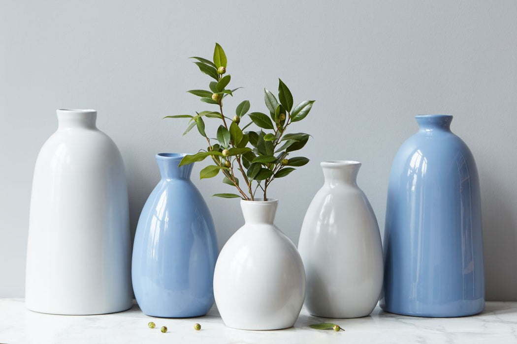 Denim Artisanal Vase, Medium