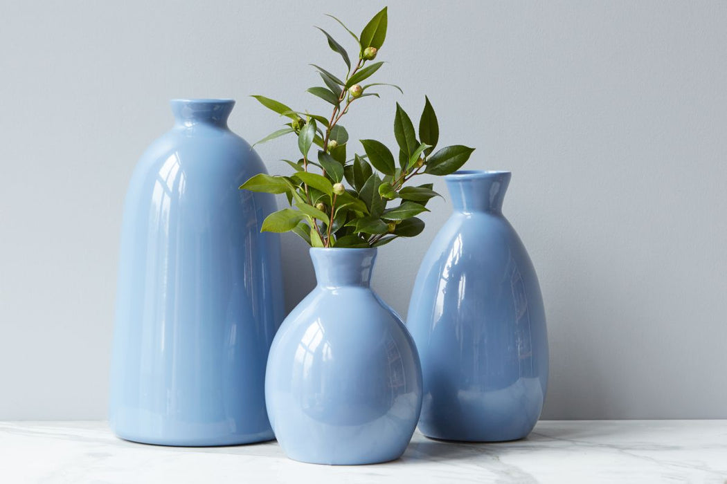 Denim Artisanal Vase, Large
