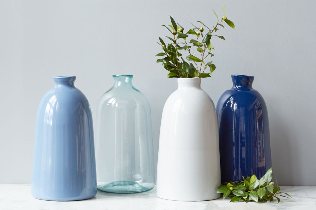 Denim Artisanal Vase, Large