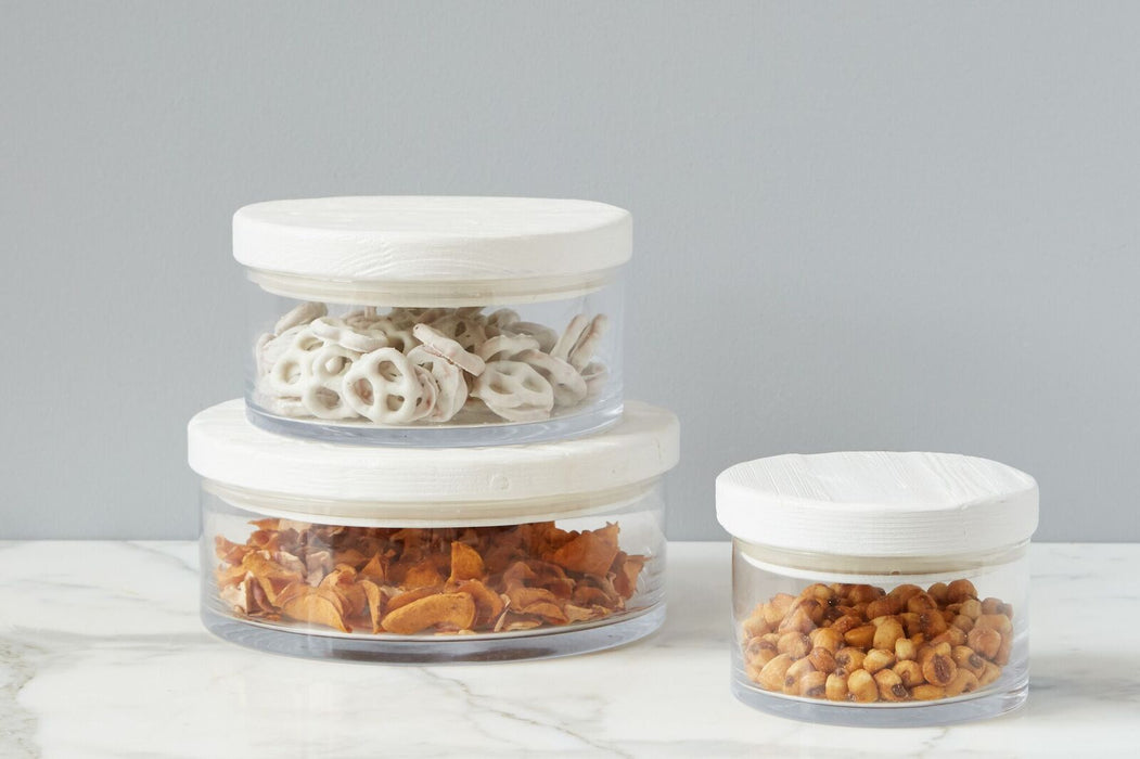 Bianca Wood Top Canister, Medium