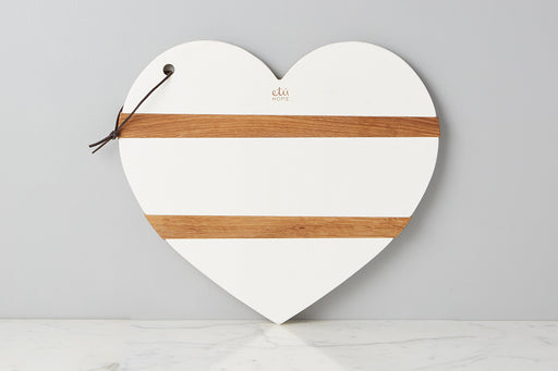 etuHOME White Mod Heart Charcuterie Board, Large 1