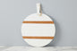 Mod Charcuterie Cheese Board, Medium Round, White