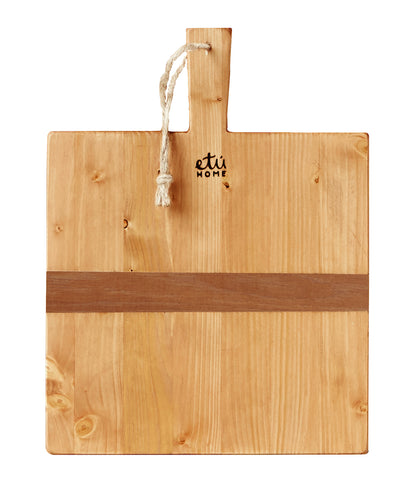 Square Pine Charcuterie Board, Small
