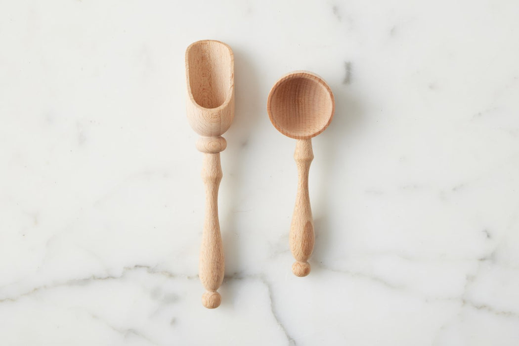 Salt and Sugar Wood Spoons