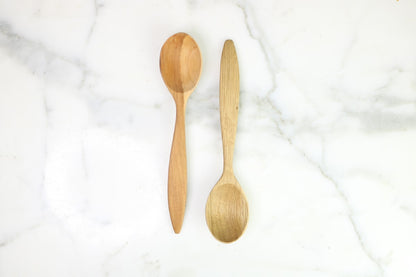 Euro Serving Spoon Set, Fruitwood