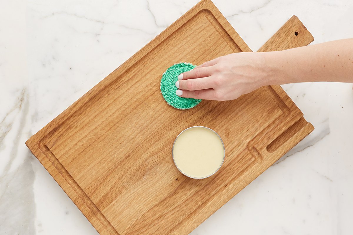 Food Safe Wood Board Wax, Beeswax and Coconut Oil, Rosemary and Sage