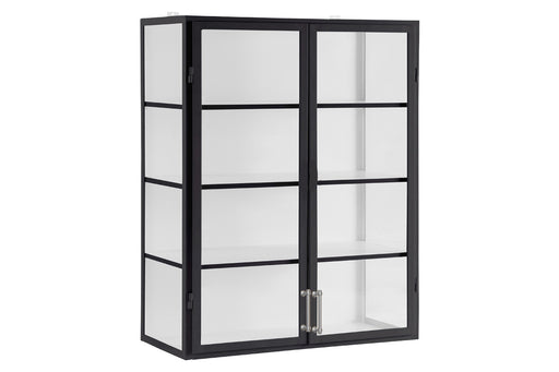 Black Wall Hanging Glass Display Cabinet, 30 — etúHOME
