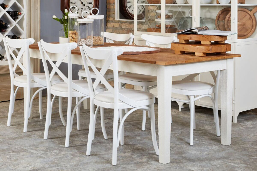Provence Farm Table, Natural/White